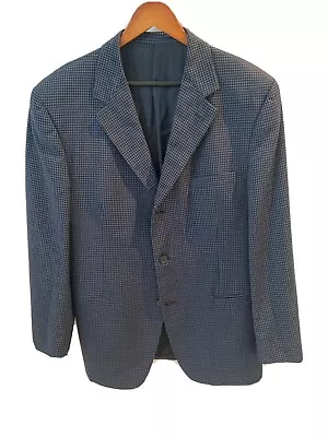 Versace V2 Blue Black Blazer 42R • $88