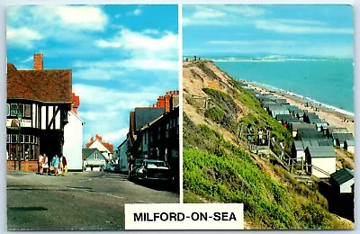 Postcard Milford On Sea Hampshire England Posted 1970 • £2.25