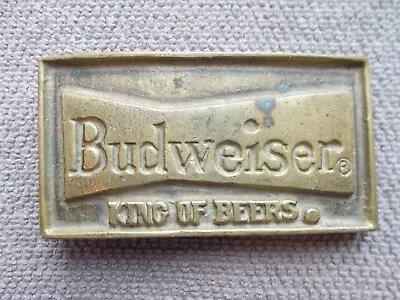 Vintage Solid Brass Los Angeles 683 Belt Buckle Budweiser King Of Beers-Breweria • $15.99