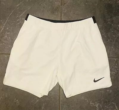 Nike Nadal Federer 2017 Flex 7 Inch Men's Tennis Shorts 830835-100 Size S • $59.75