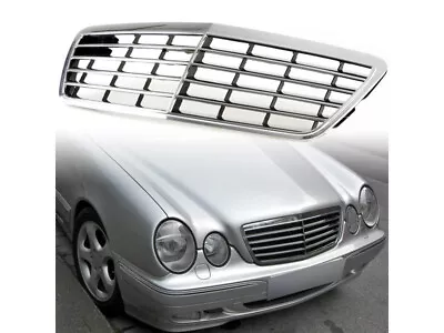 Front Radiator Grille For Mercedes Benz E Class W210 Facelift 99-02 Chrome • $92.89