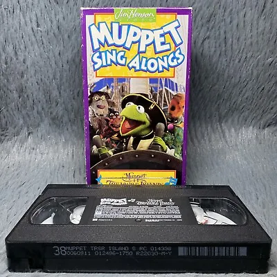 Jim Henson Muppet Sing-Alongs Muppet Treasure Island VHS Tape 1996 Kids Movie • $14.99