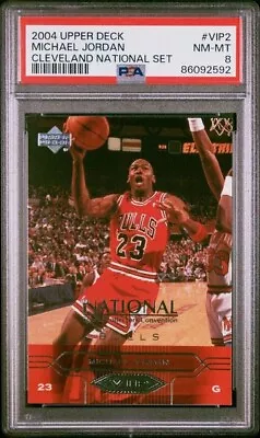 2004 Upper Deck Cleveland National VIP Set Michael Jordan #VIP2 PSA 8 MB21 • $16.99