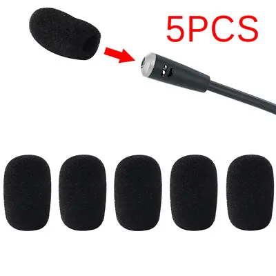 5PCS Mic Microphone Windscreen Soft Foam Pad Mic Cover Holder Sponge Skin B`f Wa • $3.05