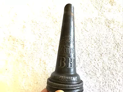 1920’s MOBILOIL B B VINTAGE SPOUT WITH GARGOYLE VACUUM OIL CO.  • $65