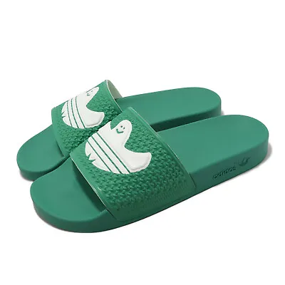 Adidas Originals Shmoofoil Slide Semi Court Green Men Sandals Slippers HQ2033 • $107.80
