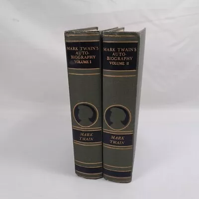 Mark Twain's Autobiography Vol. 1 & 2 Harper And Brothers New York 1924 1st • $64.95