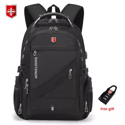 $56.99 • Buy 2022 Waterproof 17 Inch Laptop Backpack USB Charging Travel School Business Bag