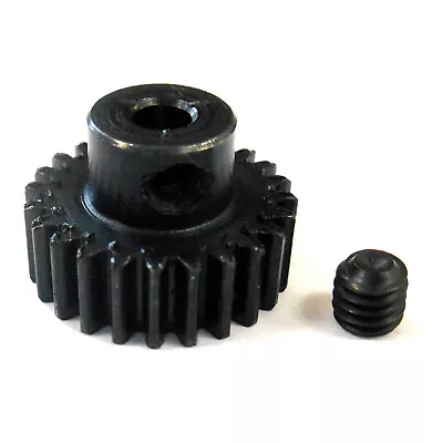 L624 Module 0.6 0.6M 24T 24 Teeth Tooth Motor Pinion Gear Black 540 3.175mm M0.6 • £5.17