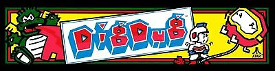 DigDug Arcade Marquee For Reproduction Header/Backlit Sign • $15.75