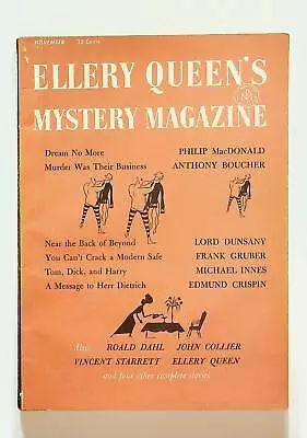 Ellery Queen's Mystery Magazine Vol. 26 #5B VG- 3.5 1955 Low Grade • $3