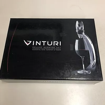 Vinturi Deluxe Aerator Set: Essential Wine Aerator & Tower: New • $34.99