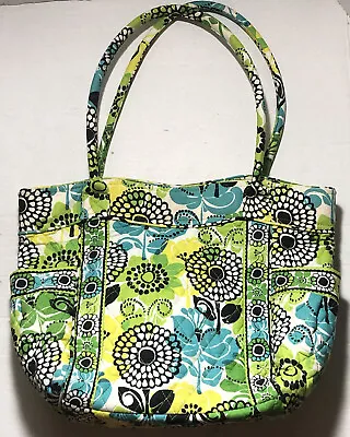 Vera Bradley Women's Tote Bag Limes Up  Yellow Green Floral • $12.50