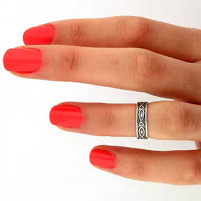 Sterling Silver 925 Fish Knuckle Ring Jesus Fish Design Adjustable Midi Ring T22 • $15.99