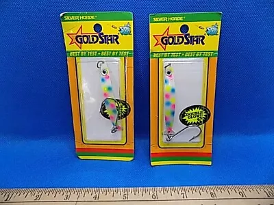 Goldstar Silver Horde Coho Killer Fishing Lure Spoon Mother Of Pearl (lot Of 2) • $19.99