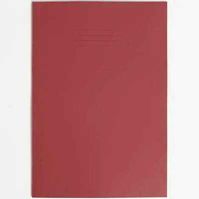 £3.95 • Buy Rhino 2 X Red BLANK PAGES School Exercise Books A4 64 Pages