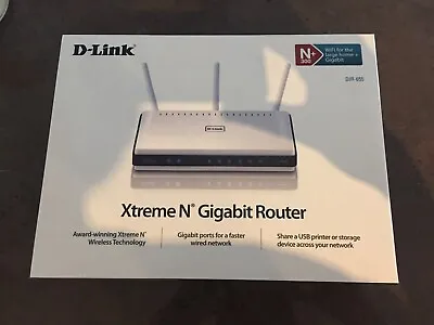 D-Link DIR-655 Wireless Xtreme-N Gigabit Router • $35