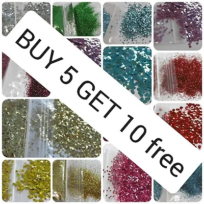 £3.49 • Buy Biodegradable Glitter Cosmetic Bio Eco Chunky Fine L@@K BUY 5 GET 10 FREE 