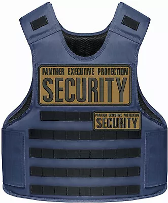 P E P Security 2 Embroidery Patch 10x4 And 5x2 Hook On Back Coyote Brown/black • $18.99