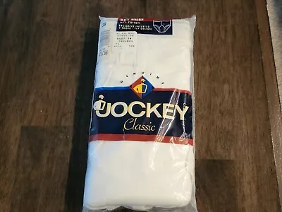 Vtg Jockey Classic Men's 3 Pk White Cotton Briefs Size 38 NEW Old Stock 9007 • $13.95