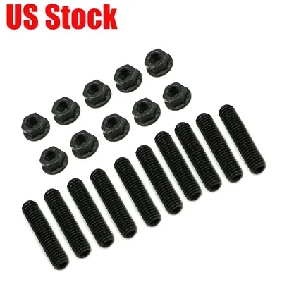 Exhaust Manifold STUDS With Lock Nuts For Honda Acura B/D Series Integra Civic • $16.49