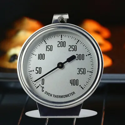 £7.35 • Buy Cooking Oven Thermometer Large Dial Kitchen Cooking Stainless Steel Silver 