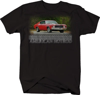 $23.95 • Buy Car T-Shirt Chevelle SS Red V8 70's Muscle Garage Shirt