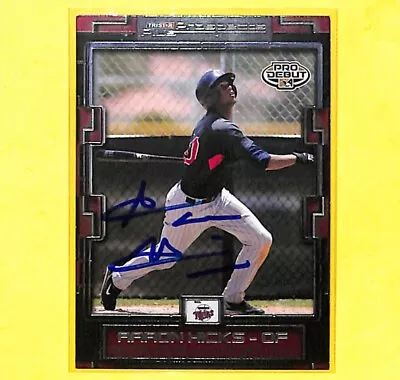 Aaron Hicks Signed Auto Autograph 2008 Tristar Prospects Plus Card #13 Twins  • $9.99