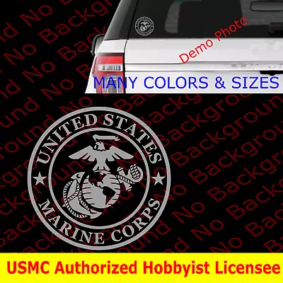 Silver USMC EGA Vinyl Decal Marines Semper Fi United States Marine Corps AY047 • $4.75