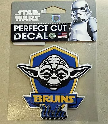 NEW UCLA Bruins NCAA Star Wars Yoda Perfect Cut Car Decal Wincraft Disney  • $8.49