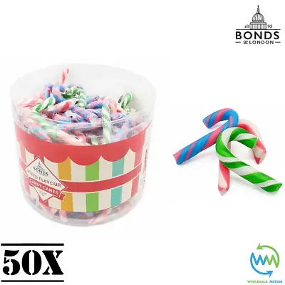 50 X Mini CANDY CANES Christmas MIXED Flavour RETRO SWEETS 5g Xmas Sweet UK • £6.99