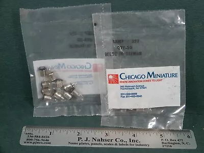 Chicago Miniature Miniature Flange Base 327 Bulbs (20) NOS 28V T1-3/4 0.4A • $20