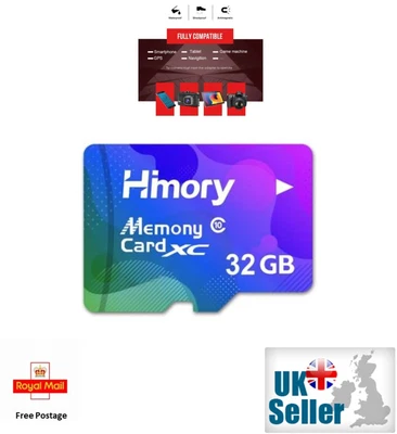 £4.79 • Buy Micro SD Card 32GB 64GB 128GB 256GB Class 10 SDHC SDXC Phone Memory & Adapter