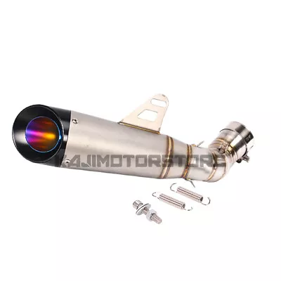 Slip On Motorcycle Exhaust Systerm Muffler Mid Link Pipe For Kawasaki Z900 17-18 • $70.30