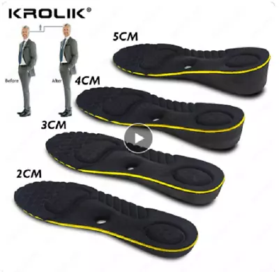 Memory Foam Height Increase Flat Feet Support Orthopedic Magnet Massage Insole • £5.99