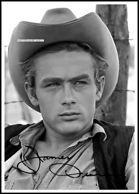 James Dean Autographed Cotton Canvas Image. Limited Edition (JD-3)x • £9.59