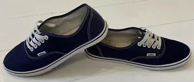 Women’s Vans Tennis Shoes TC9R Blue White Sz. 8.5 Low Top Lace Up Fast Shipping! • $16.99