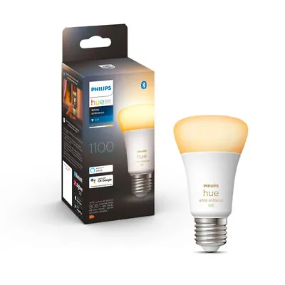 $69.95 • Buy Philips Hue White Ambiance Home Light Bulb/Globe 11W A60 E27 W /Bluetooth 1055LM