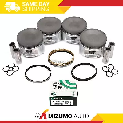 Pistons W/ Rings Fit 91-99 Nissan Altima 240SX 2.4L KA24DE DOHC 16V • $95.95