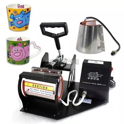 Durable2in1 Coffee Latte Mug Cup Heat Press Printer Transfer Machine Multi-Use • $63.58