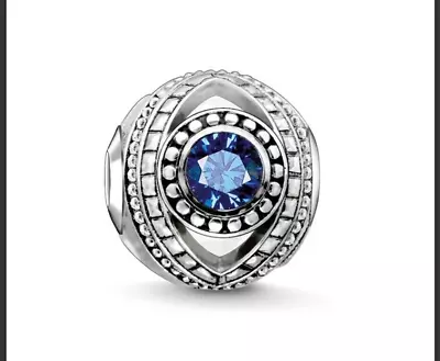 NEW Thomas Sabo Karma Bead K02020 NAZAR EYE Sterling Silver  Royal Blue • $99