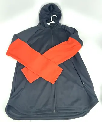 Men's Brand New Adidas Orange And Black Zip Up Hooded Jacket With Tags • $19.95