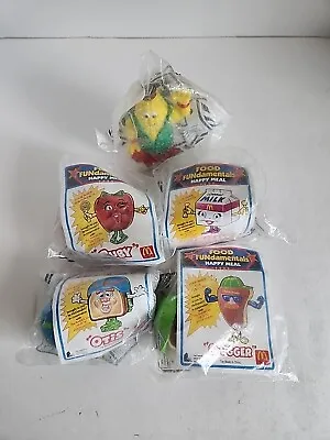 McDonalds 1992 Set Of 5 Food Fundamentals Happy Meal Transformer Toys New In Bag • $19.95