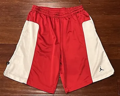 Nike 139525 650 Jordan Rise Jumpman Red Mens Medium Loose Fit Basketball Shorts • $22.49