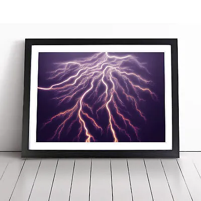 Enticing Lightning Bolts Vol.3 Wall Art Print Framed Canvas Picture Poster Decor • £14.95