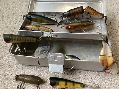 Neat Lot 10 Old/Collectable “Musky Lures” C.C.B.CO./Heddon/Argobast/Pfleuger! • $121.50
