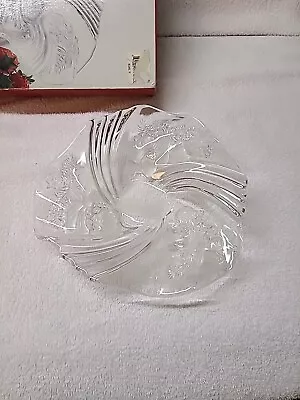 Studio Nova Festive Swirl Glass  Plate  Glassware New With Box SB234/220 Clean • $8.99