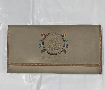 Vintage Gucci Wallet Women's Bifold Wallet  Limited Edition Discontinued 70s • $180