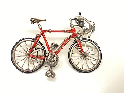 Rare Sacchetti 800 Silver Enamel Miniature Handmade Bicycle • $700