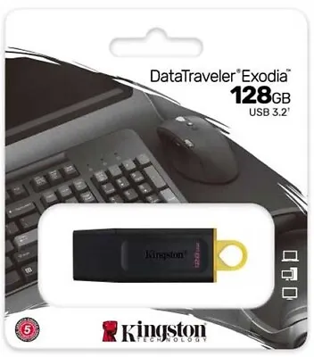 Kingston DataTraveler Exodia 128GB USB 3.2 Flash Stick Memory Drive • £6.95